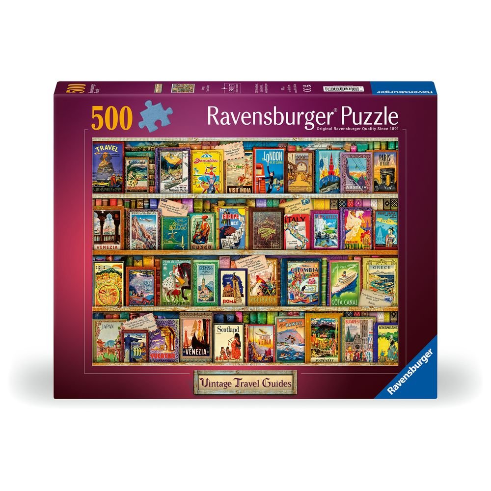 Puzzle 500 Piezas Viajes Vintage Ravensburger Puzzle Imagen principal del producto