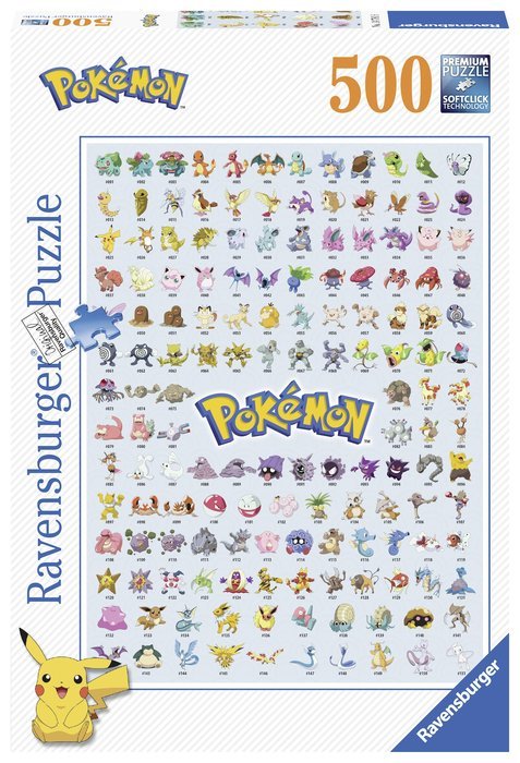 PUZZLE POKEMON 500 PIEZAS | RAVENSBURGER PUZZLES | 1 UNIDAD | 4005555005117 Imagen principal del producto
