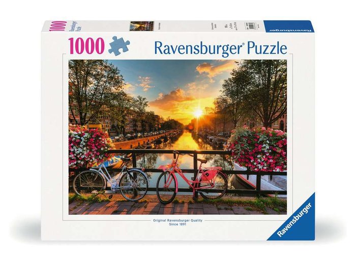Puzzle Ravensburger Bicicletas en Amsterdam 1000 Piezas Imagen principal del producto