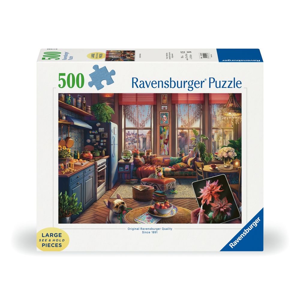 Puzzle 500 Piezas Estudio Boho Acogedor Large Ravensburger Imagen principal del producto