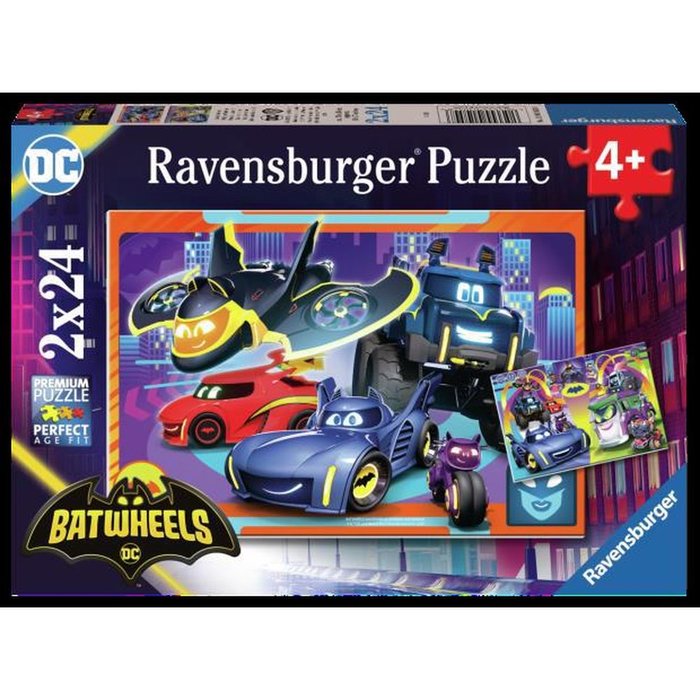 Puzzle 2x24 Piezas Batwheels Ravensburger Puzzles Imagen principal del producto