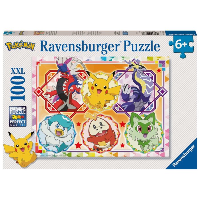 PUZZLE 100 PIEZAS XXL POKEMON | RAVENSBURGER PUZZLES | 1 UNIDAD | 4005555010753 Imagen principal del producto