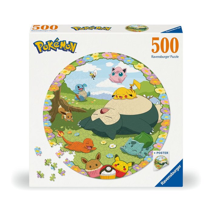 Puzzle Circular 500 Piezas Pokemon Ravensburger Imagen principal del producto