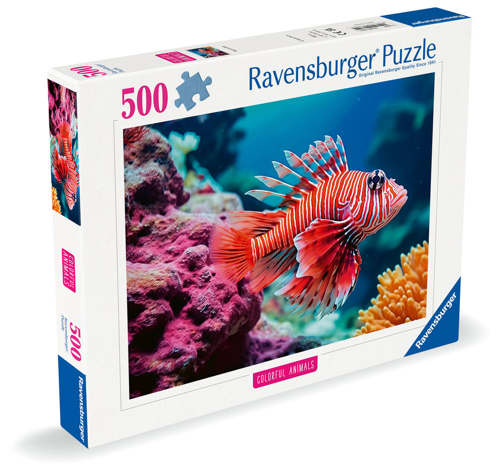 PUZZLE 500 PIEZAS COLORFUL ANIMALS PEZ ESCORPION | RAVENSBURGER PUZZLES | 1 UNIDAD | 4005555013341 Imagen principal del producto