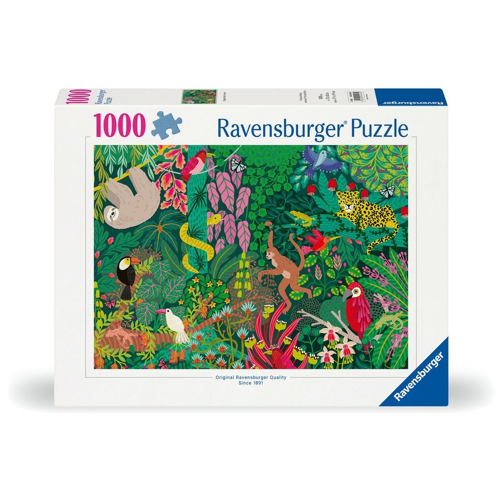 PUZZLE 1000 PIEZAS ILUSTRADOS MAGICAL RAIN FOREST | RAVENSBURGER PUZZLES | 1 UNIDAD | 4005555014324