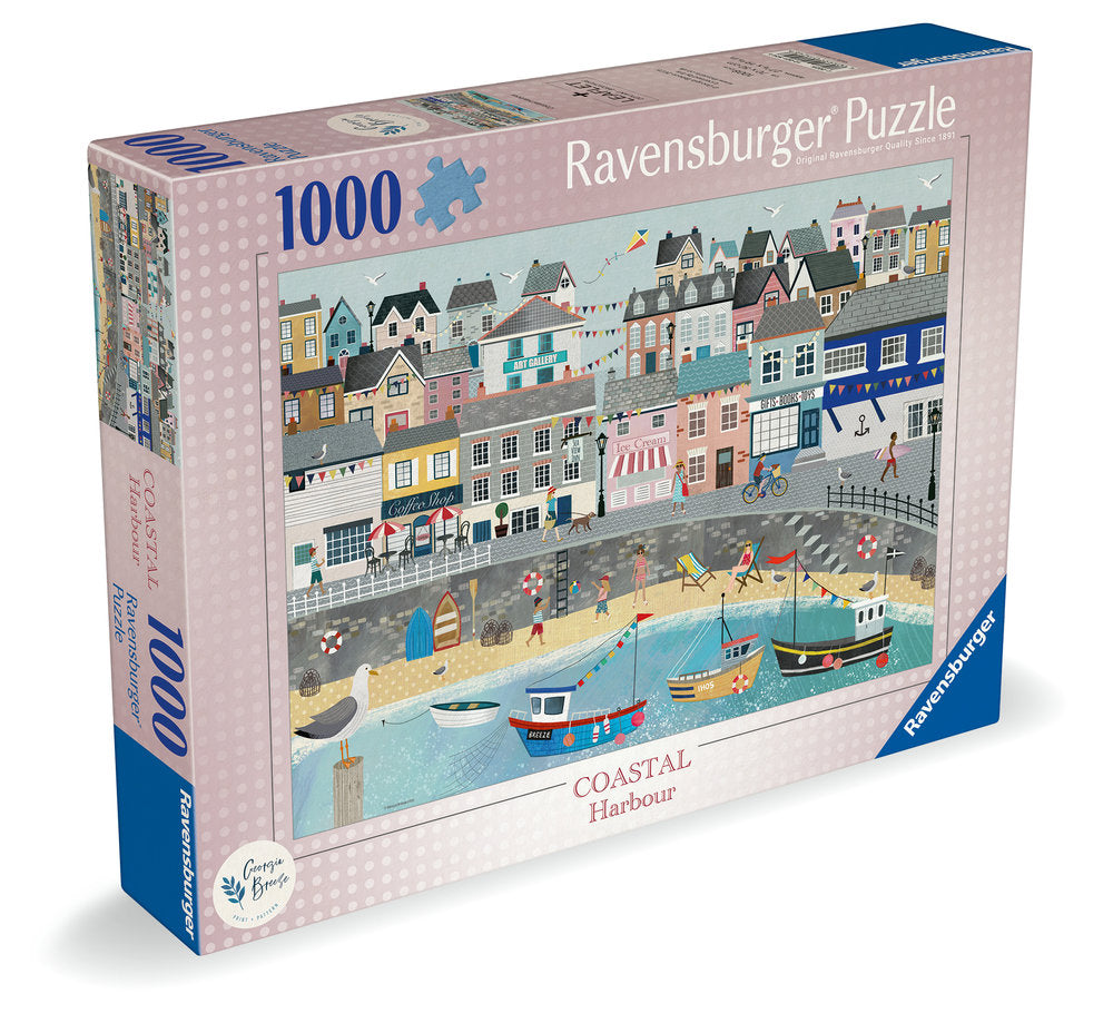 Puzzle 1000 Piezas Ilustrados Coastal Harbour Ravensburger Imagen principal del producto
