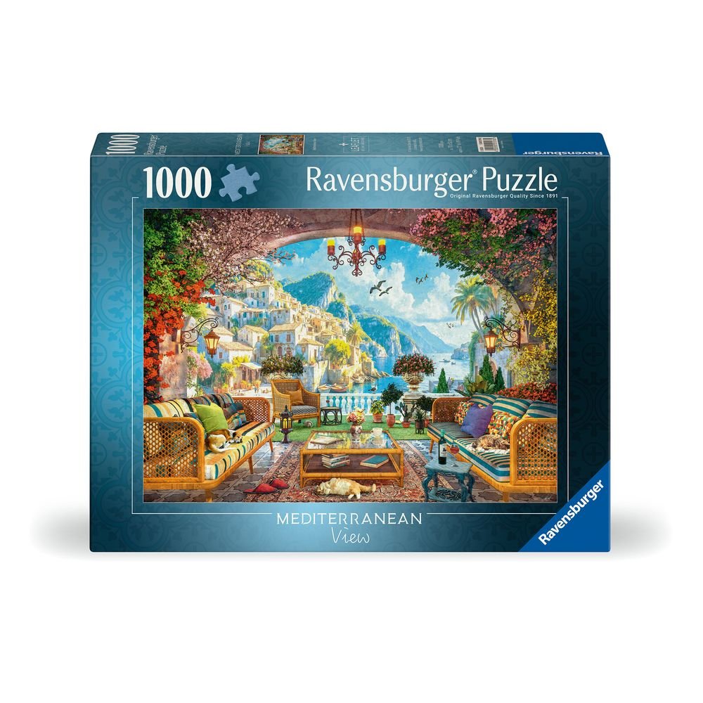 PUZZLE 1000 PIEZAS - ILUSTRADO VISTA MEDITERRANEA | RAVENSBURGER PUZZLES | 1 UNIDAD | 4005555015765 Imagen principal del producto