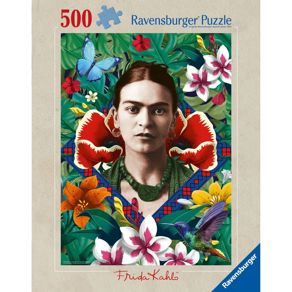Puzzle 500 Piezas Frida Kahlo Blooming Fantasy Ravensburger Imagen principal del producto