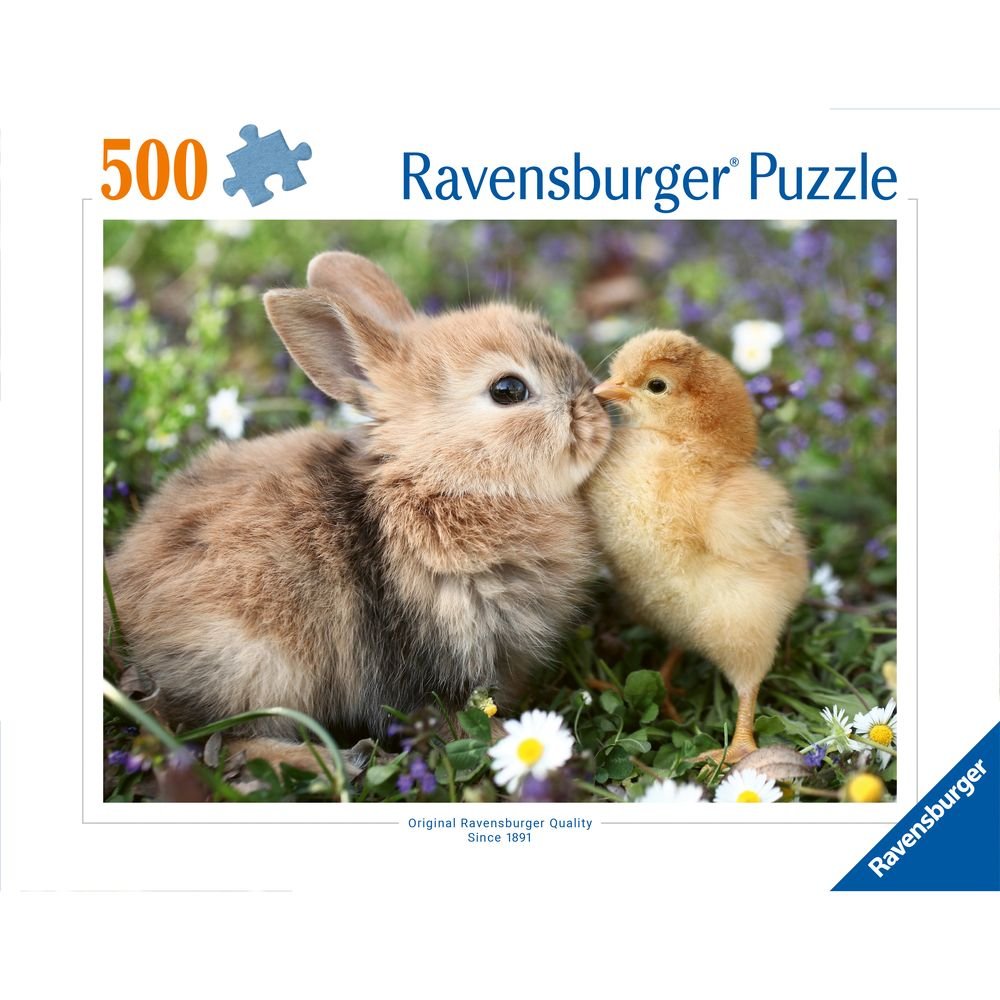 Puzzle 500 Piezas Puppies Collection Conejito y Pollito Ravensburger Imagen principal del producto