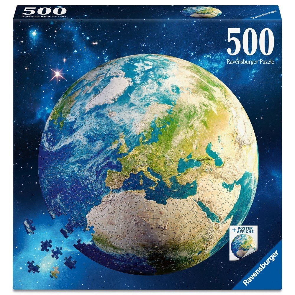 Puzzle aventura en el mapa Round 500 piezas Ravensburger Imagen principal del producto