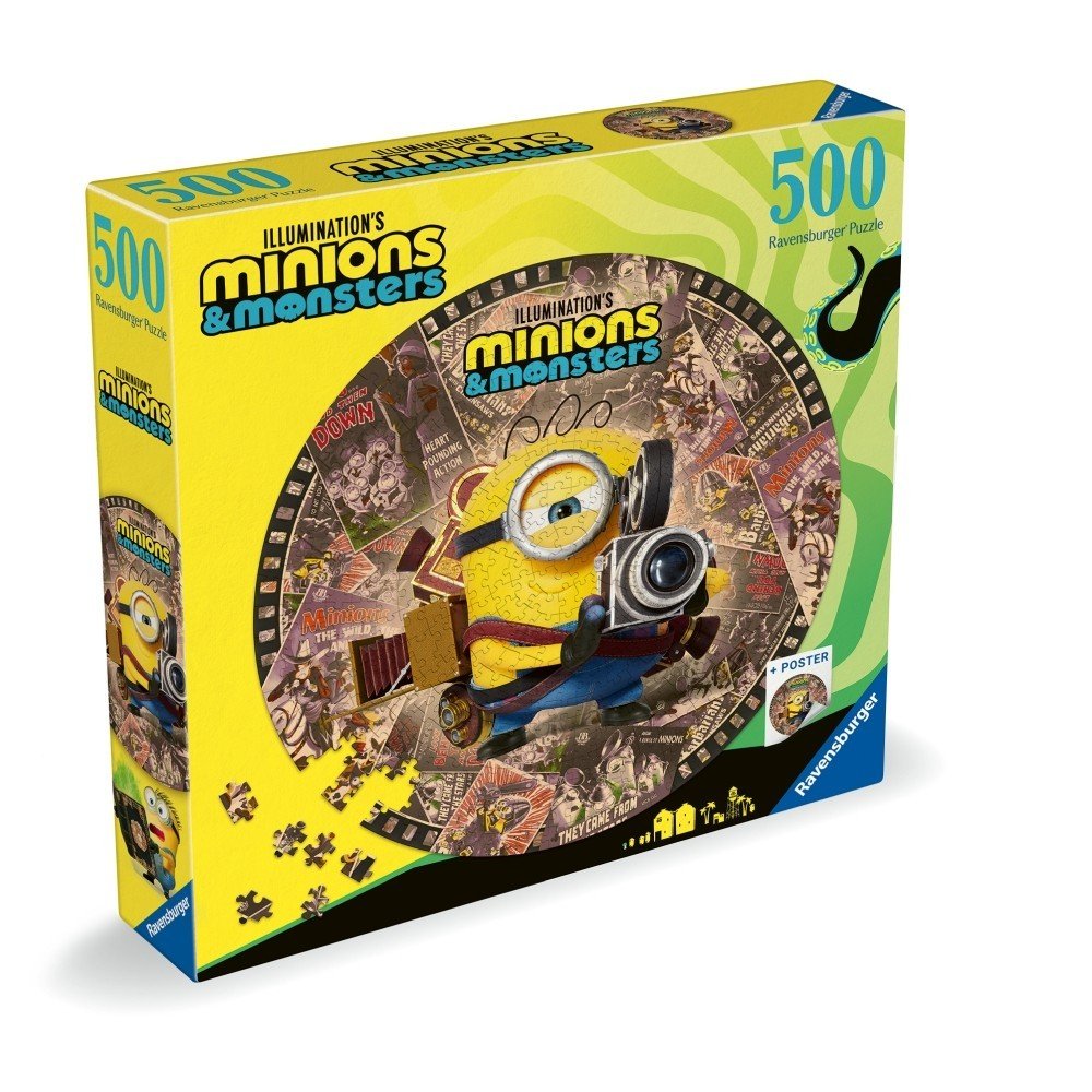 Puzzle Minions Redondo 500 piezas Ravensburger