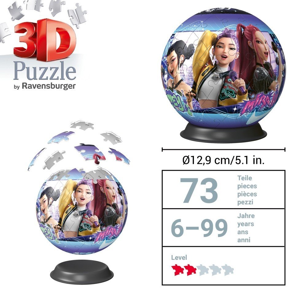 Puzzle Ball 72 piezas K-Pop Demon Hunters Ravensburger