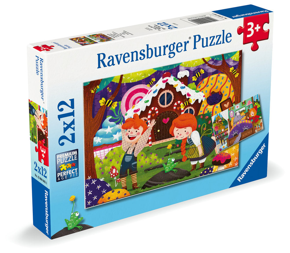 PUZZLE 2X12 PIEZAS CUENTOS DE HADAS | RAVENSBURGER PUZZLES | 1 UNIDAD | 4005555040453