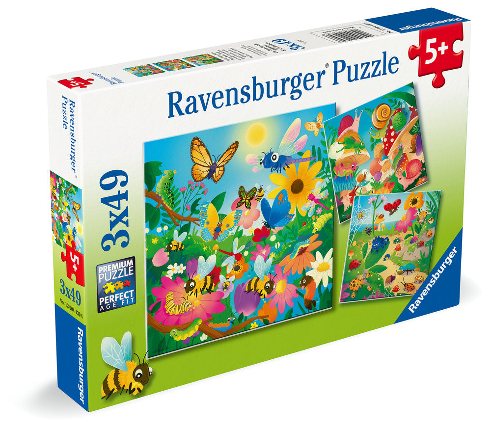 PUZZLE 3X49 PIEZAS INSECTOS | RAVENSBURGER PUZZLES | 1 UNIDAD | 4005555041306 Imagen principal del producto