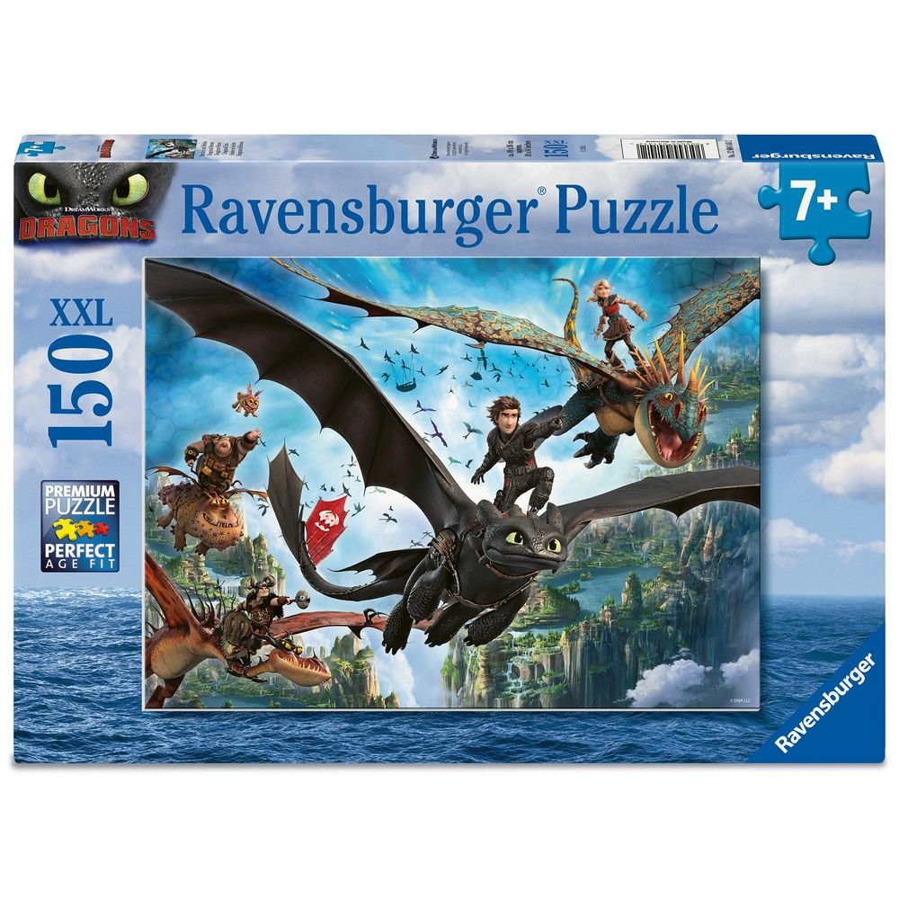 PUZZLE 150 PIEZAS XXL ENTRENA A TU DRAGON 2 | RAVENSBURGER PUZZLES | 1 UNIDAD | 4005555041412 Imagen principal del producto