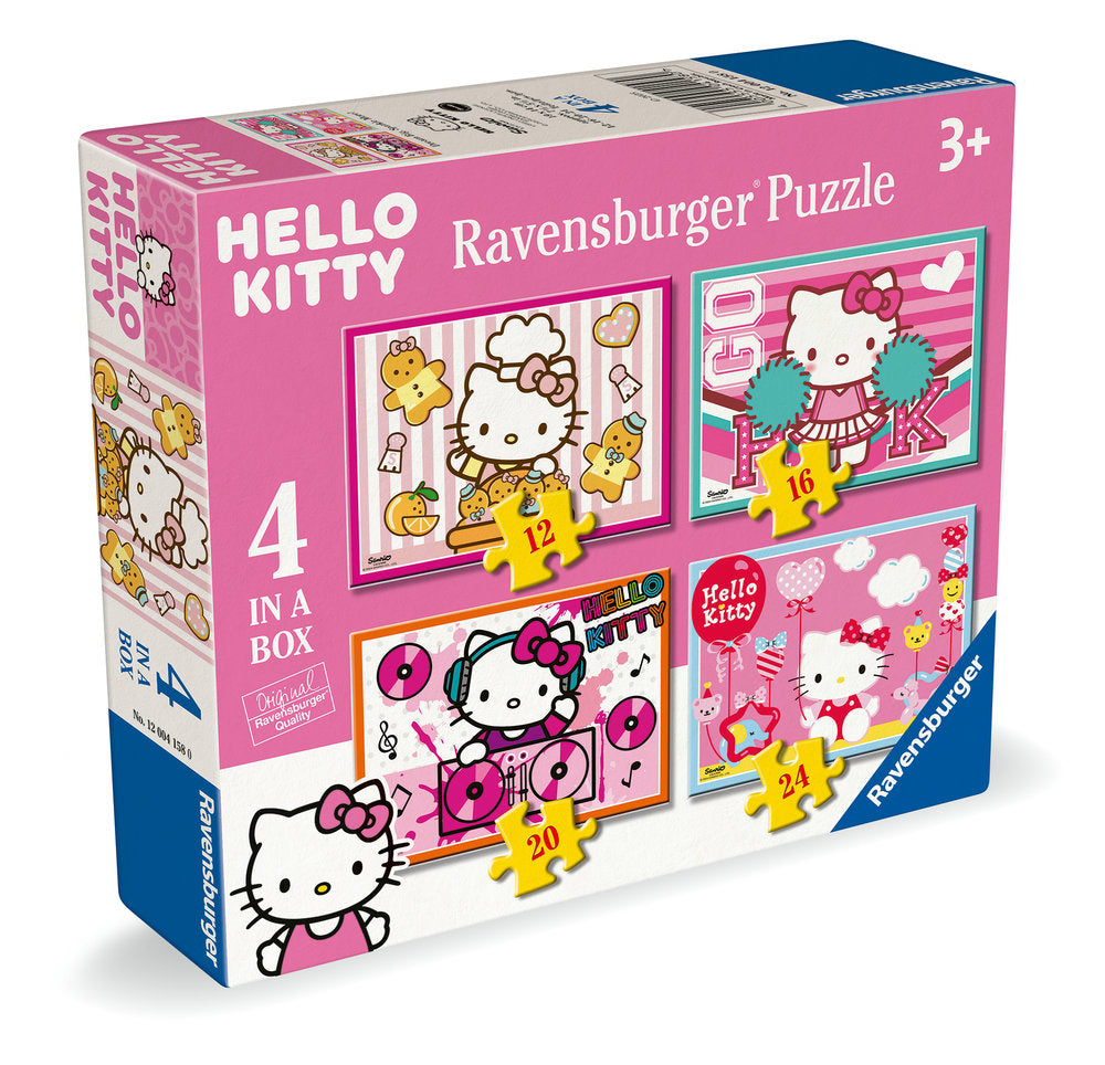 PUZZLE 4 IN A BOX 12/16/20/24 PIEZAS HELLO KITTY | RAVENSBURGER PUZZLES | 1 UNIDAD | 4005555041580 Imagen principal del producto