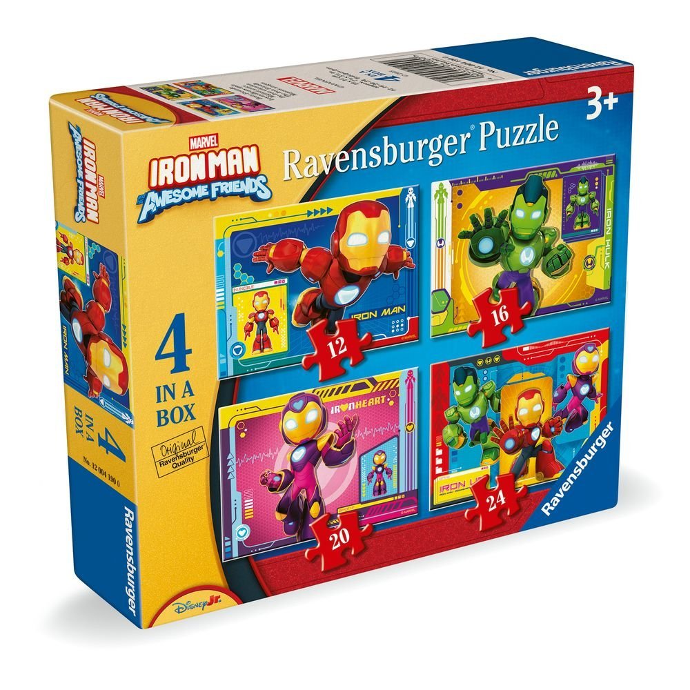 Puzzle 4 in a Box Iron Man Ravensburger Puzzle para niños y adultos Imagen principal del producto
