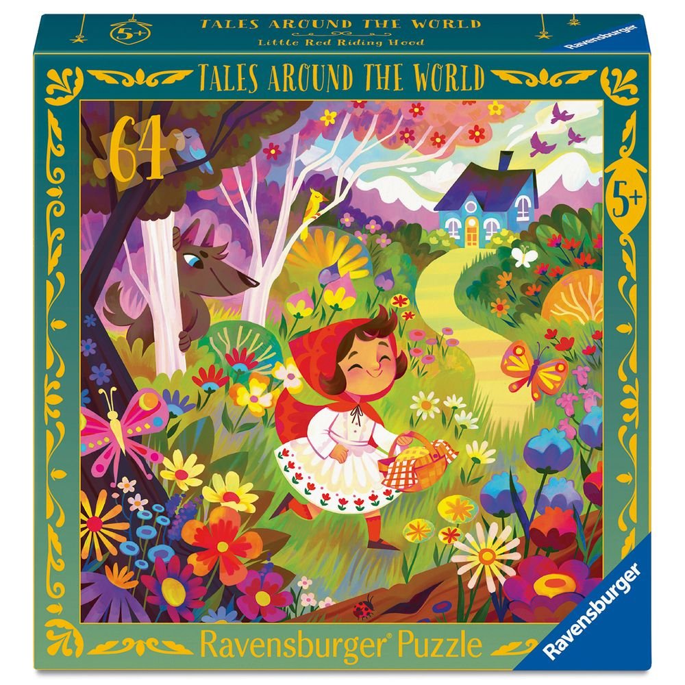 PUZZLE 64 PIEZAS TALES AROUND THE WORLD CAPERUCITA ROJA | RAVENSBURGER PUZZLES | 1 UNIDAD | 4005555042082