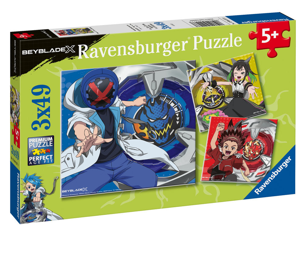 Puzzle 3x49 Piezas Beyblade Ravensburger Puzzle Imagen principal del producto