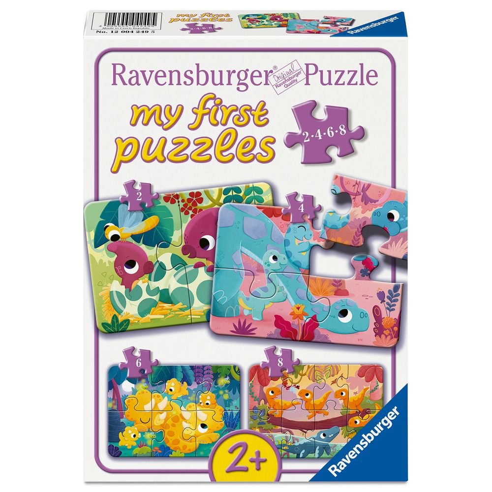 Puzzle Amigos Dinosaurios 2-3-4-5 piezas Ravensburger Puzzles Imagen principal del producto