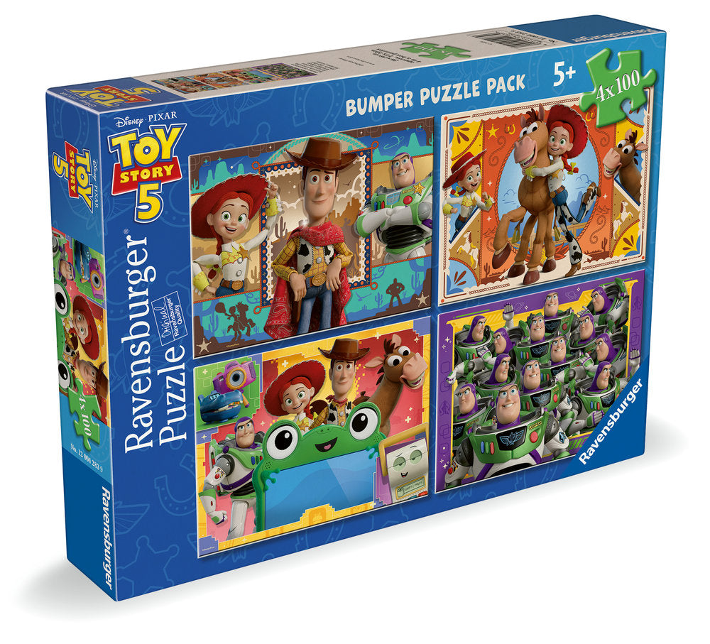 Puzzle Toy Story 5: 4 x 100 piezas Ravensburger Imagen principal del producto
