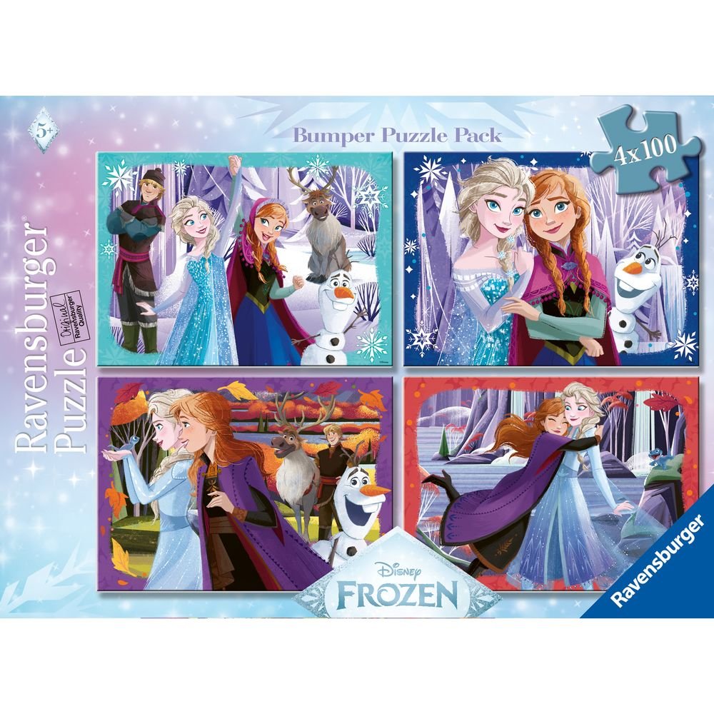Puzzle 4 x 100 Piezas Frozen Ravensburger Puzzle Imagen principal del producto