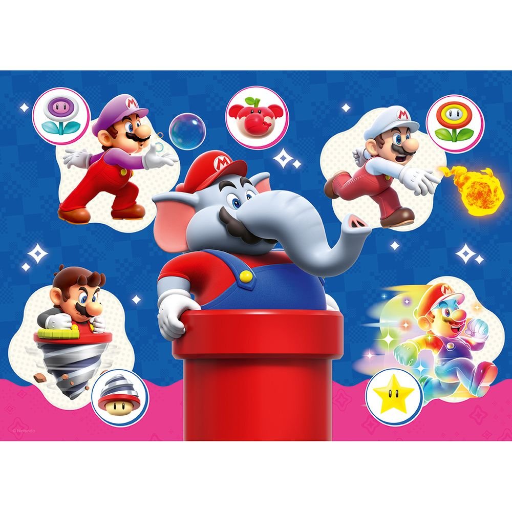Puzzle Super Mario Wonder 4x100 piezas Ravensburger