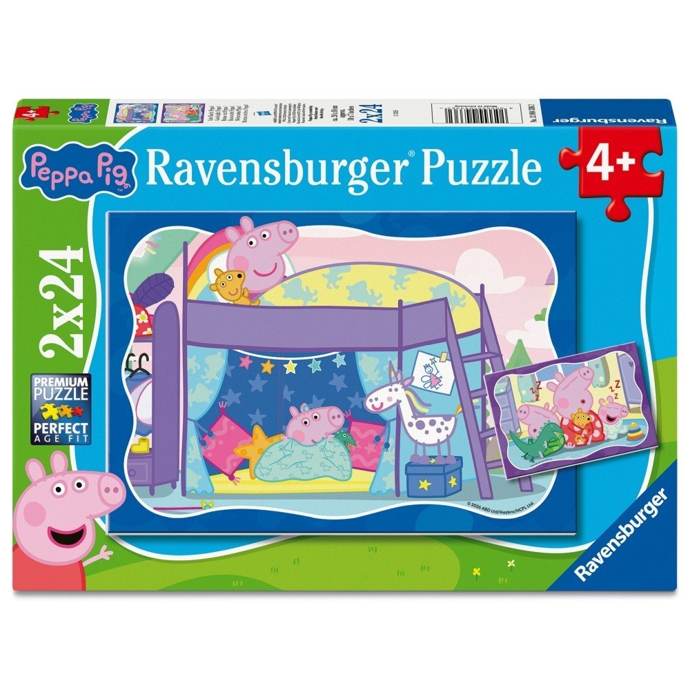 Puzzle Peppa Pig 2 x 24 piezas Ravensburger Imagen principal del producto