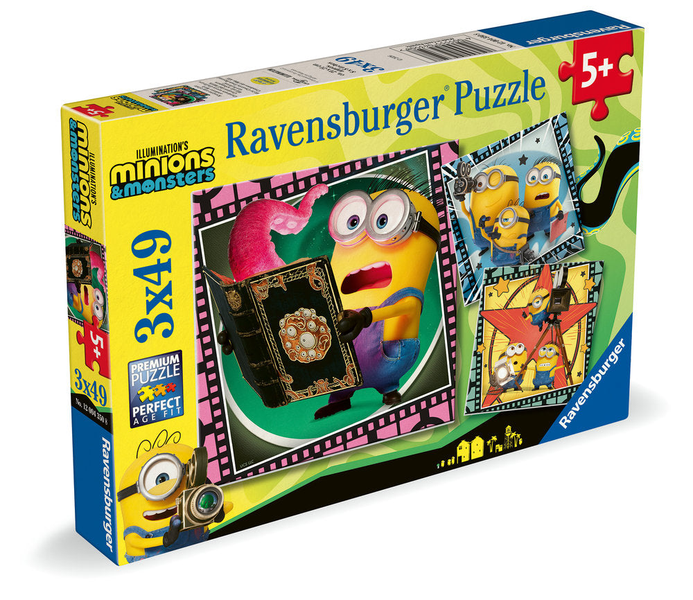 Puzzle Minions 3: 3 x 49 piezas Ravensburger Imagen principal del producto