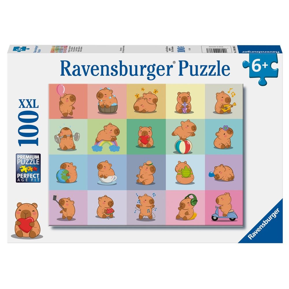 Puzzle Capibara XXL 100 piezas Ravensburger Imagen principal del producto