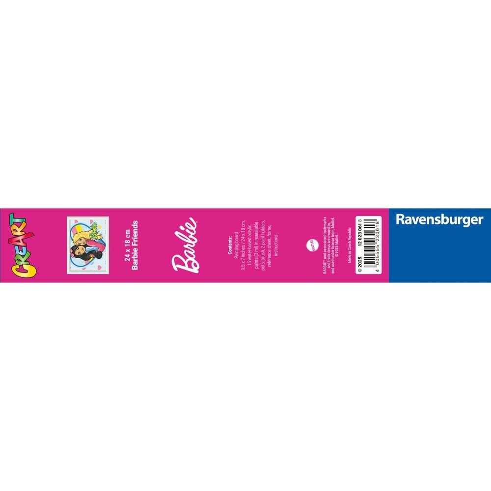 PINTAR POR NUMEROS CREART SERIE D BARBIE AMIGAS | RAVENSBURGER GAMES | 1 UNIDAD | 4005555230618