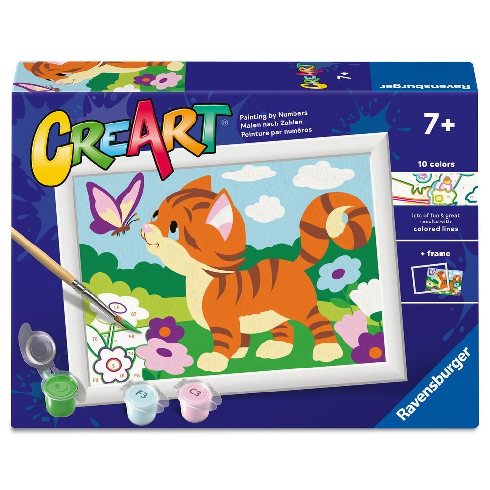 Pintar por Números Creart Serie E Gatito Curioso Ravensburger GAMES