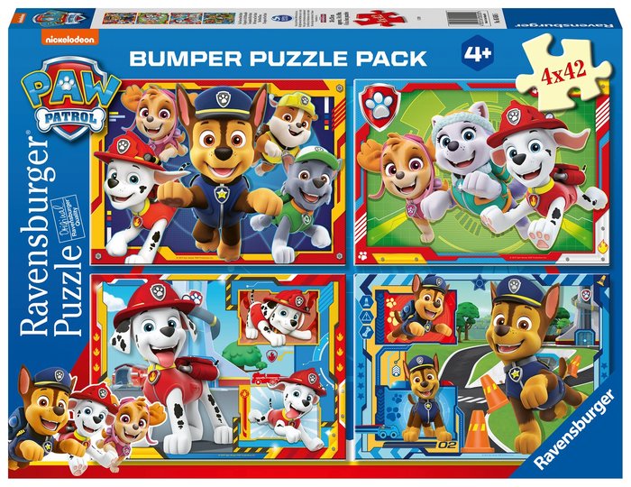 Puzzle 2D Paw Patrol 4x42 Piezas Ravensburger