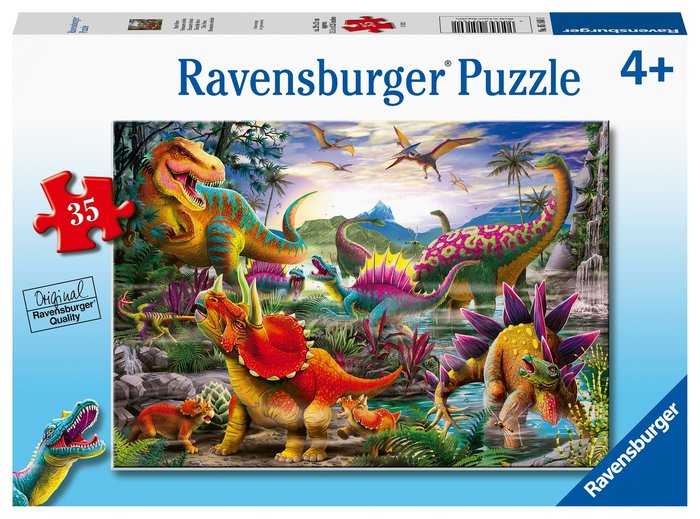 PUZZLE DINOSAURIOS COLORIDOS 35 PZ | RAVENSBURGER PUZZLES | 1 UNIDAD | 4005556051601 Imagen principal del producto
