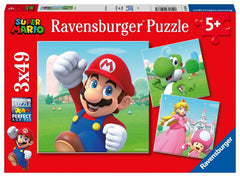 PUZZLE SUPER MARIO 3 PUZZLES 49 PZ | RAVENSBURGER PUZZLES | 1 UNIDAD | 4005556051861