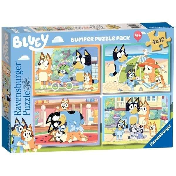 PUZZLE PACK BLUEY 4X42 PIEZAS | RAVENSBURGER PUZZLES | 1 UNIDAD | 4005556052226 Imagen principal del producto
