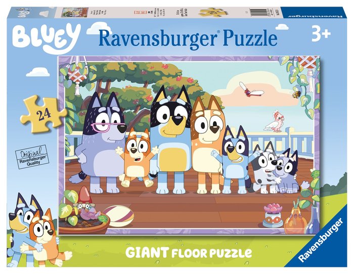 PUZZLE GIGANTE BLUEY 24 PIEZAS | RAVENSBURGER PUZZLES | 1 UNIDAD | 4005556056224 Imagen principal del producto