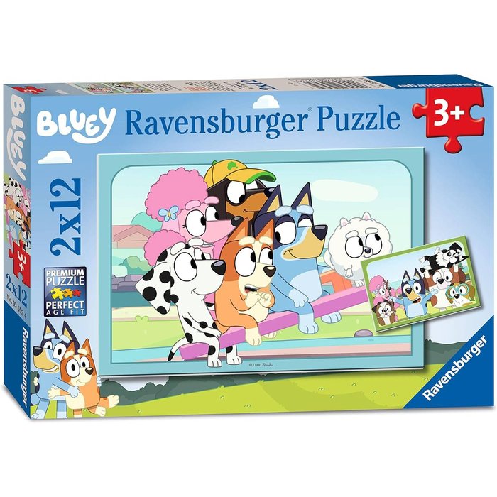 PUZZLE 2X12PZ BLUEY | RAVENSBURGER PUZZLES | 1 UNIDAD | 4005556056934 Imagen principal del producto