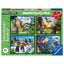 Puzzle 2D 4x100 Piezas Minecraft Ravensburger