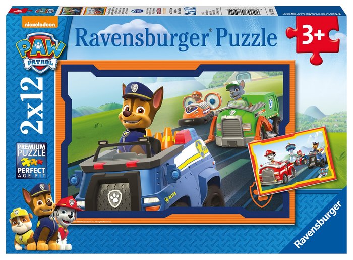 PUZZLE 2X12 PATRULLA CANINA B | RAVENSBURGER PUZZLES | 1 UNIDAD | 4005556075911 Imagen principal del producto