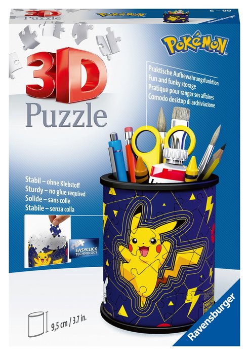 JUEGO 3D PORTALAPICES POKEMON | RAVENSBURGER PUZZLES | 1 UNIDAD | 4005556112579 Imagen principal del producto