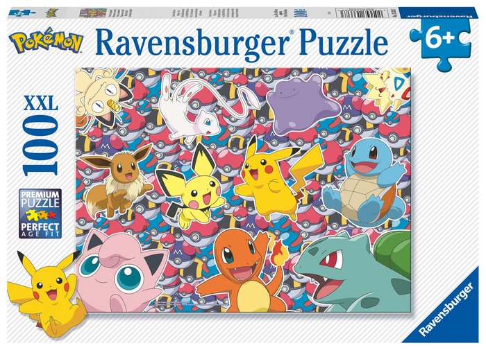 PUZZLE 100 PZ POKEMON | RAVENSBURGER PUZZLES | 1 UNIDAD | 4005556133383 Imagen principal del producto