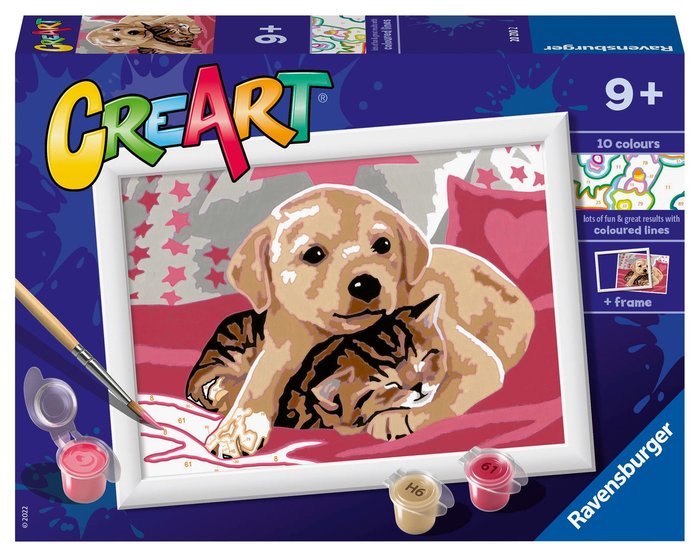 PINTAR POR NUMEROS CREART SERIE E SOBRE LA MANTA | RAVENSBURGER GAMES | 1 UNIDAD | 4005556202102 Imagen principal del producto