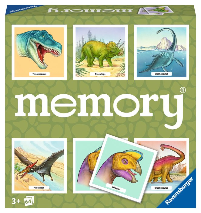 Memory Dinosaurios Ravensburger Juegos educativas para niños Imagen principal del producto