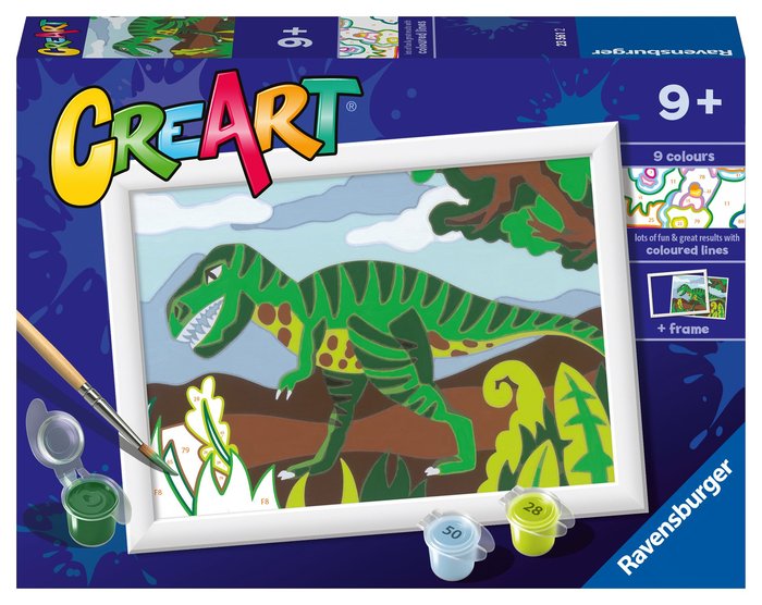 PINTAR CON NUMEROS CREART SERIE E CLASSIC - DINOSAURIO | RAVENSBURGER GAMES | 1 UNIDAD | 4005556235612 Imagen principal del producto