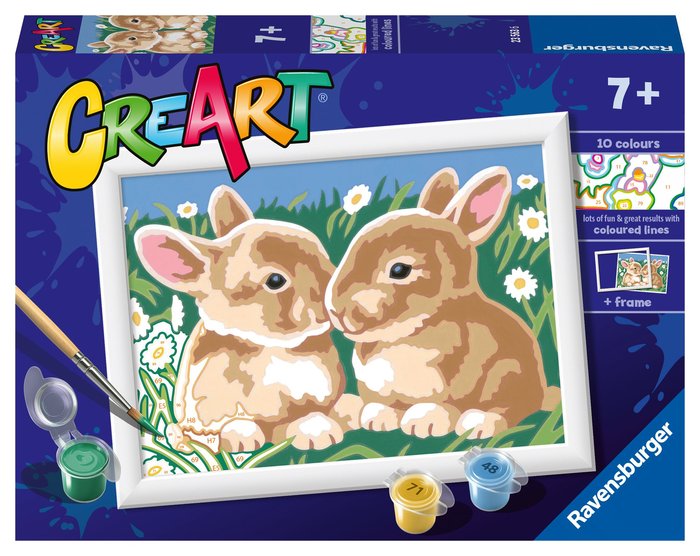 PINTAR CON NUMEROS CREART SERIE E CLASSIC BONITOS CONEJITOS | RAVENSBURGER GAMES | 1 UNIDAD | 4005556235636 Imagen principal del producto