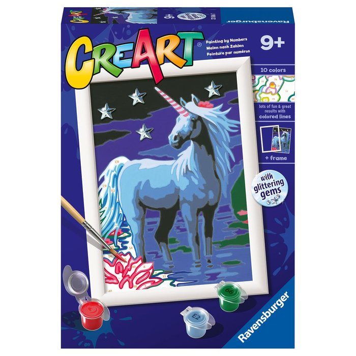 Juego Pintar por Números Creart Serie E Unicornio Mágico Ravensburger Imagen principal del producto