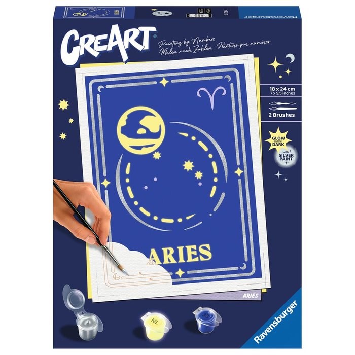 JUEGO PINTAR POR NUMEROS CREART TREND D ZODIAC ARIES | RAVENSBURGER GAMES | 1 UNIDAD | 4005556237364 Imagen principal del producto