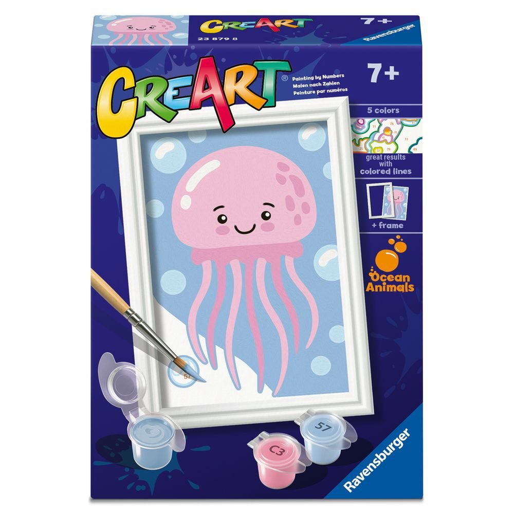 PINTAR POR NUMEROS CREART SERIE F MEDUSA | RAVENSBURGER GAMES | 1 UNIDAD | 4005556238798 Imagen principal del producto