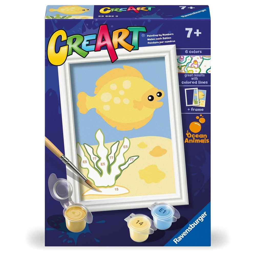 PINTAR POR NUMEROS CREART SERIE F PECECITO | RAVENSBURGER GAMES | 1 UNIDAD | 4005556238828 Imagen principal del producto